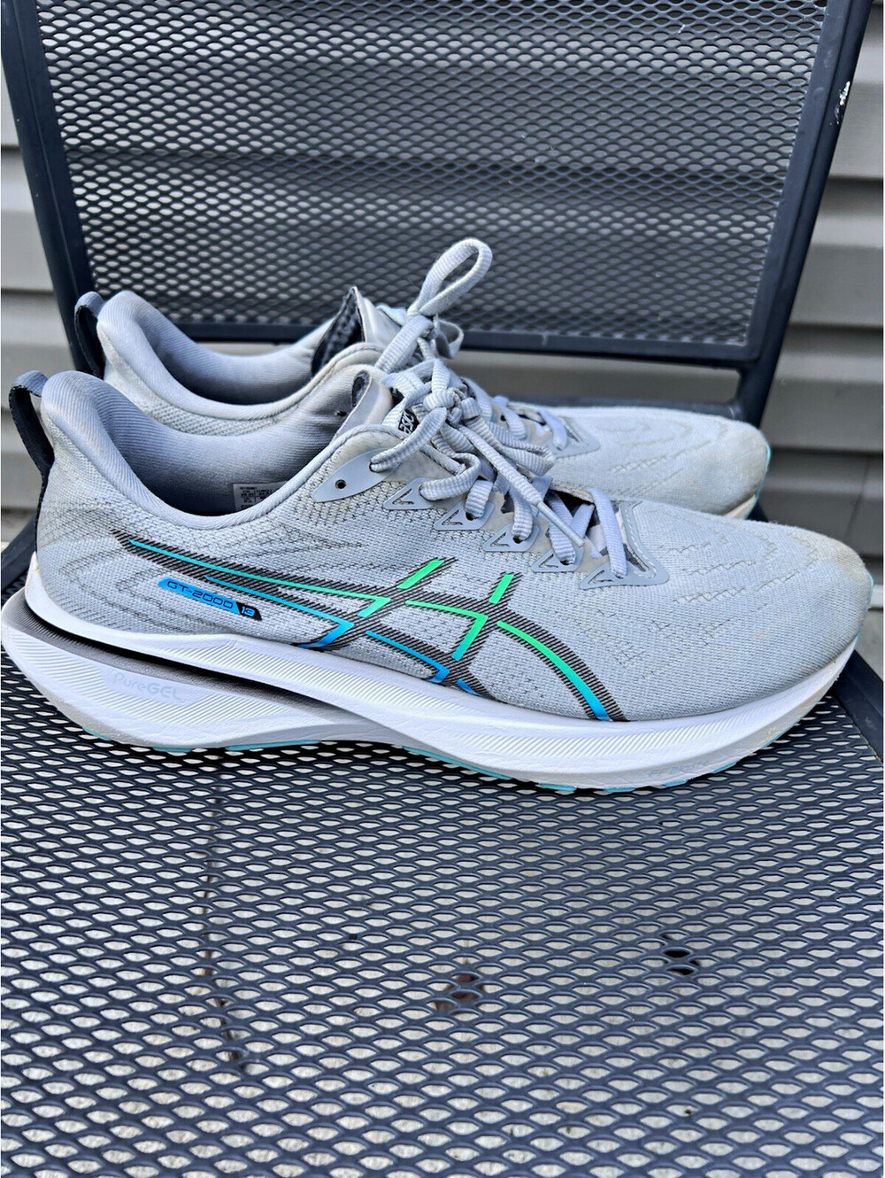 ASICS GT-2000 13 Mens Cushioned Breathable Running Shoes Gray US 10.5